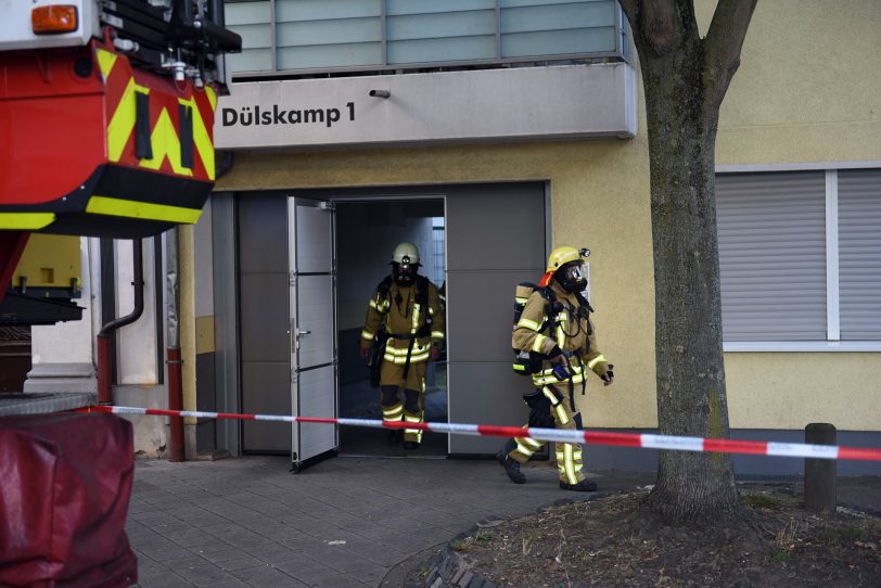 Einsatz der Feuerwehr am Dülskamp.