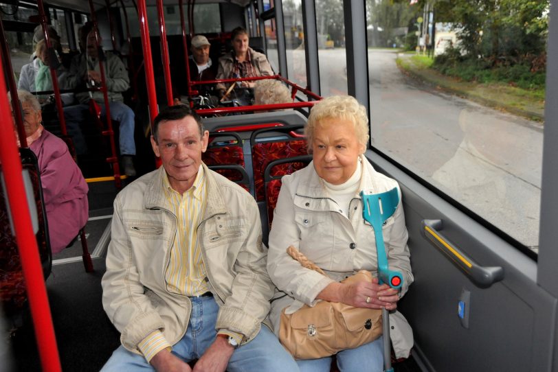 Evakuierung des Sperrbezirks mithilfe der HCR - hier Standort Juliastraße / Cranger Straße.