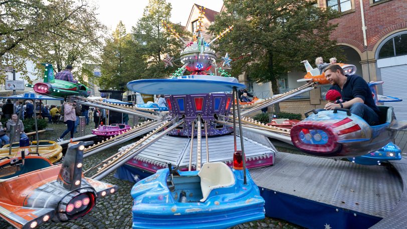 Das Herbstfest in Eickel startete bei bestem Herbstwetter.