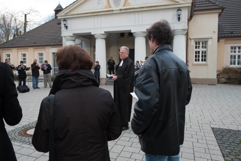 Andacht zum Totengedenken auf dem Südfriedhof.