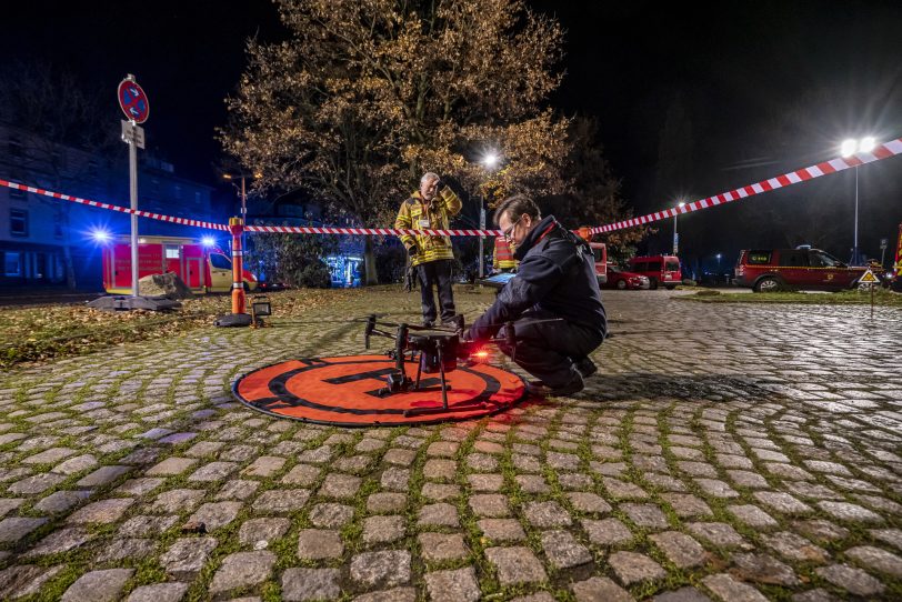 Groß-Übung an der U-Ban-Station Schloss Strünkede: Berufs- und Freiwillige Feuerwehr Herne, Feuerwehr Bochum, Bogestra, DRK, THW und Mitglieder der Grubenwehr als Experten für Aktionen unter derErde im Übungseinsatz