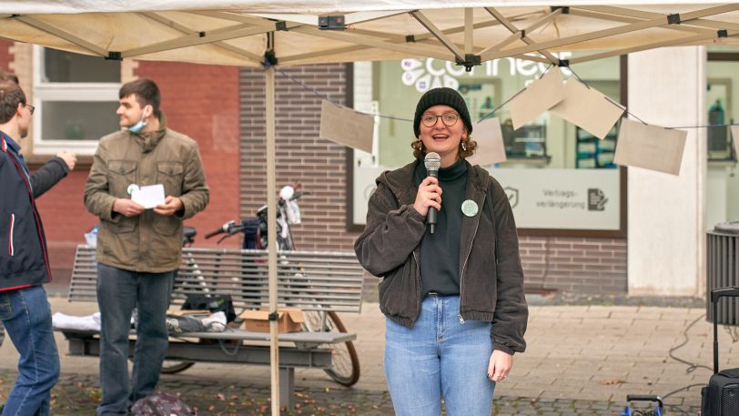 Luna Theil, eine der Organisatoren der FFF-Gruppe aus Herne.