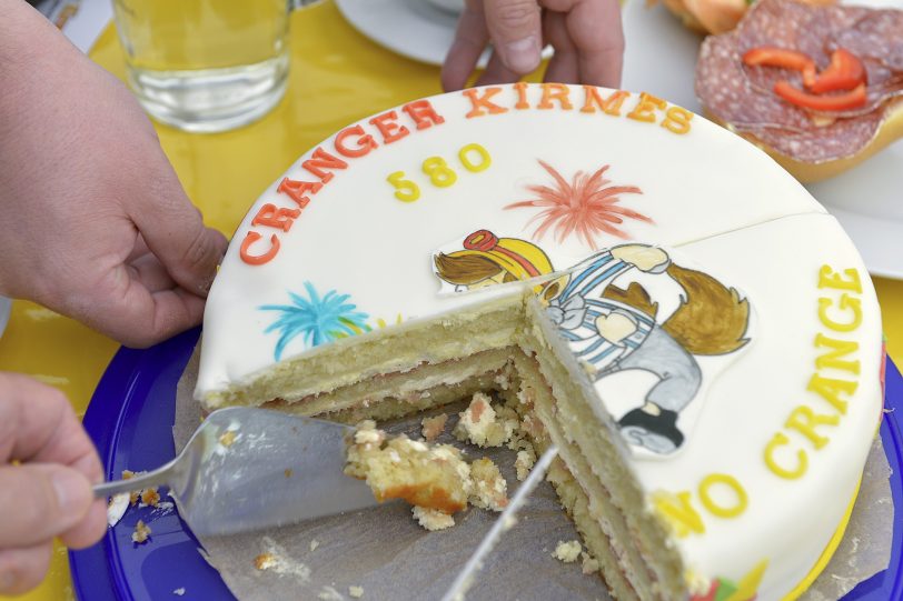 Die Torte zur 580. Cranger Kirmes.