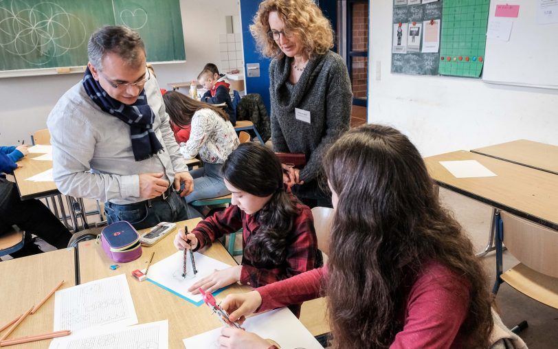 Beim Tag der offenen Tür 2018 in der Gesamtschule Wanne.