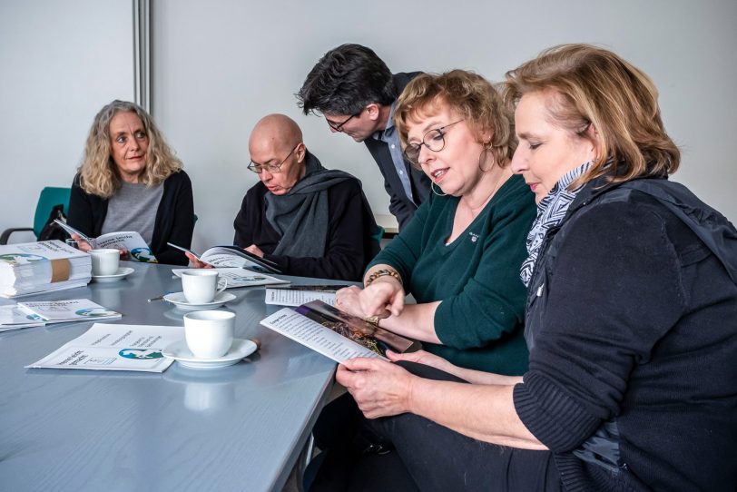 v.l. Bärbel König-Bargel, Dr. Ulrich Katter, Michael Paternoga (Pressebüro Herne), Kerstin Fischer-Friedhoff, Bärbel Schulte.