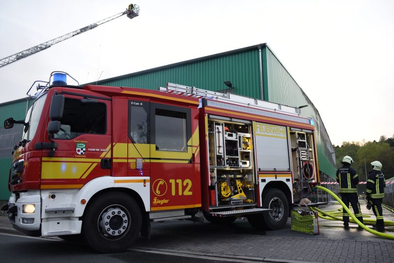 Brand in einer Lagerhalle der AGR-Tochter AGR-DAR