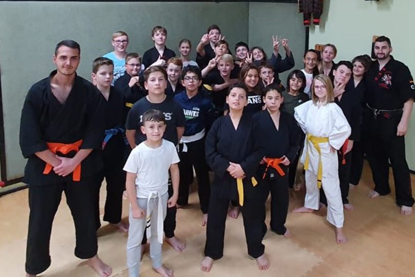 Die Bushikan Self Defence Jugendgruppe.