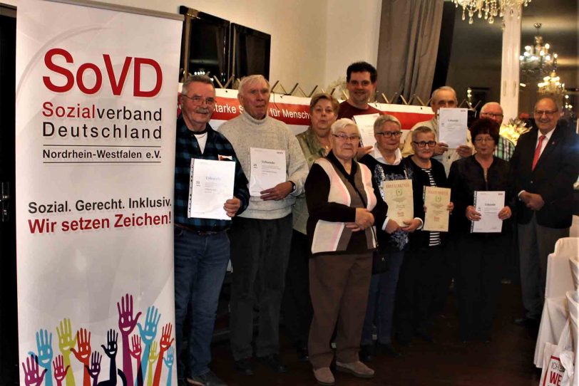 Ehrungen beim Sozialverband Deutschland.