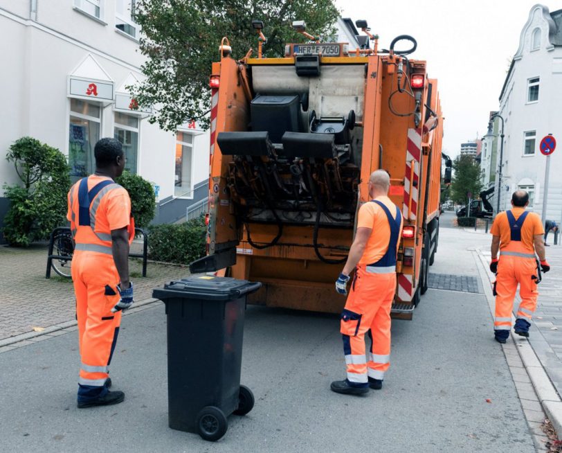 entsorgung herne im Einsatz.