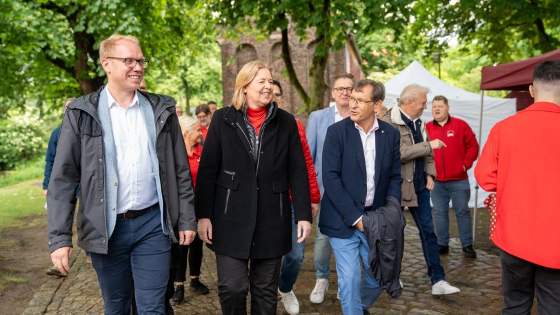 Die Bundesarbeitsministerin Bärbel Bas war der politische Stargast beim SPD-Familienfest am Sonntag (25.5.2025) im Park von Schloss Strünkede.