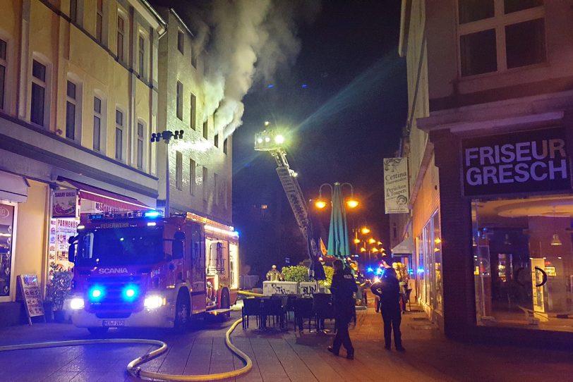 Brand an der Mont-Cenis-Straße.