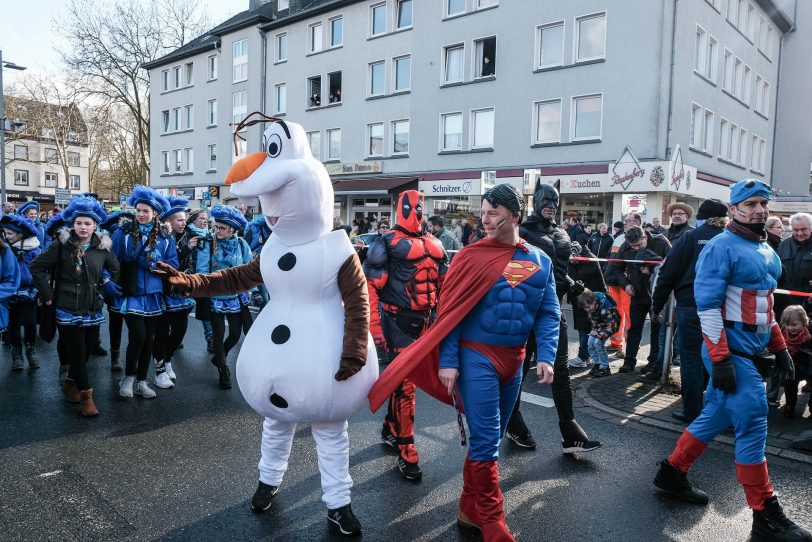 Impressionen vom Rosenmontagszug in Herne 2018.