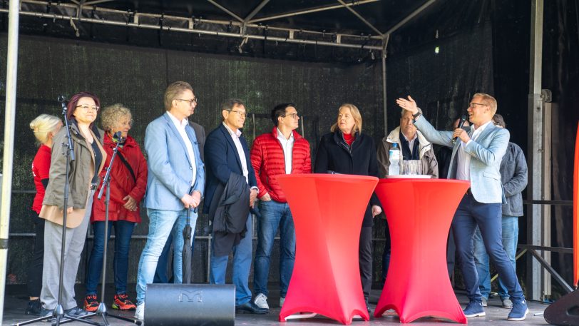 Die Bundesarbeitsministerin Bärbel Bas war der politische Stargast beim SPD-Familienfest am Sonntag (25.5.2025) im Park von Schloss Strünkede.