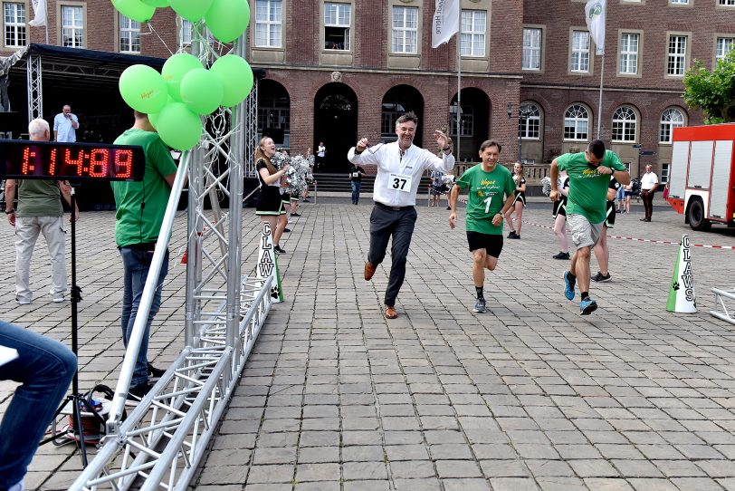 Frank Dudda beim Zieleinlauf.