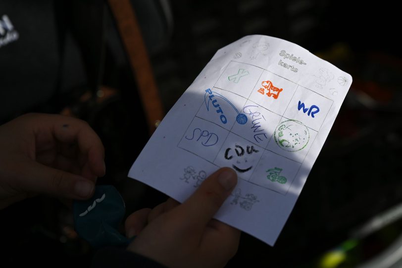 Spielkarte für die kleinen Besucher das Kanalfestes
