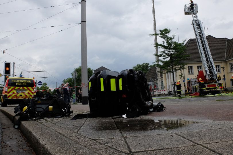 Der Brand im Hauptbahnhof Wanne-Eickel.