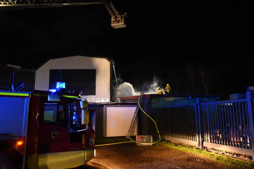 Großbrand an der Heerstraße.