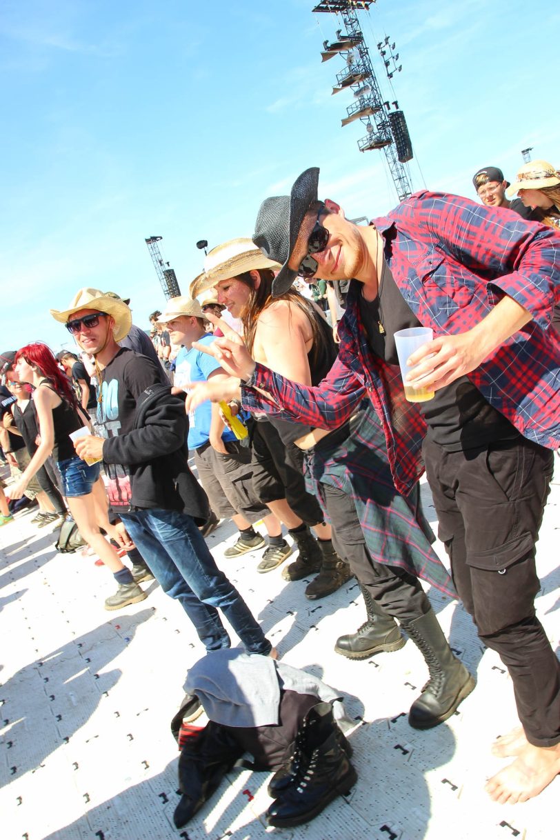 Die Festival-Besucher feierten ihre Lieblingsbands.