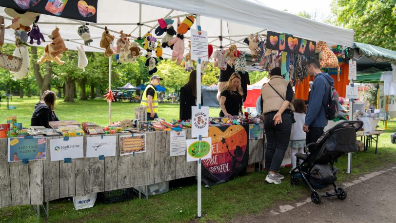Das SPD-Familienfest am Sonntag (7.5.2023) im Schlosspark Strünkede.
