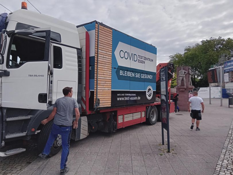 Das Covid-Testzentrum zieht vom Kirmesplatz zum Hauptbahnhof.