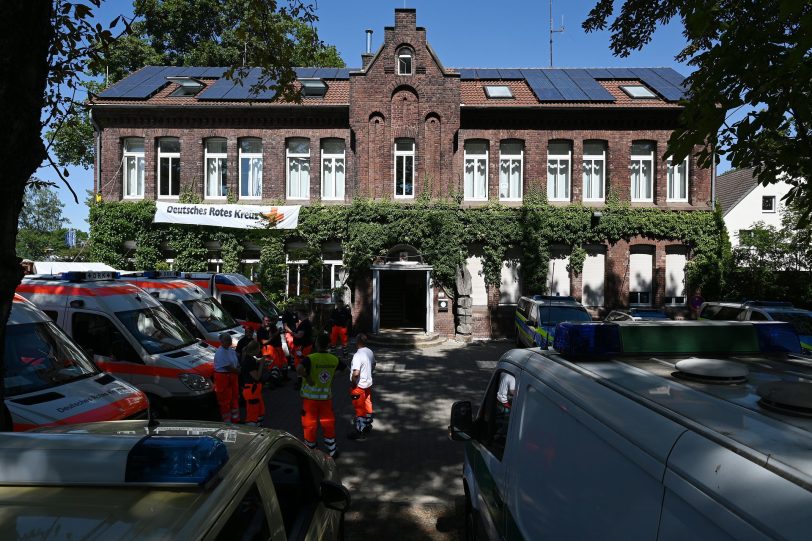 Die Jugendkunstschule während der Cranger Kirmes.