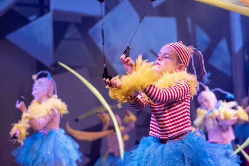 „Kuriosum“: Öffentliche Generalprobe beim Familiencircus Schnick-Schnack in Herne (NW), am Sonntag (16.06.2019).