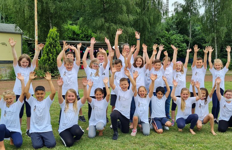Die Kinder der Klasse 4c hatten großen Spaß bei ihrem Abschlussfest.