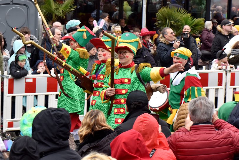 Rosenmontag in der City.