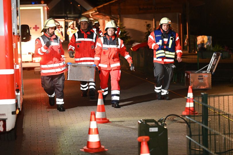 DRK-Übung am Bahnhof Gysenberg