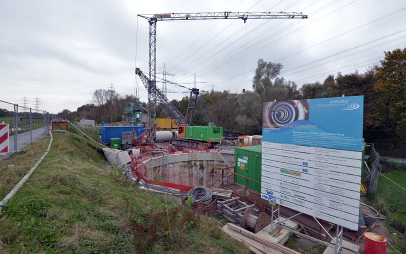 Baustelle des AKE an der Wiedehopfstraße. (Archiv)