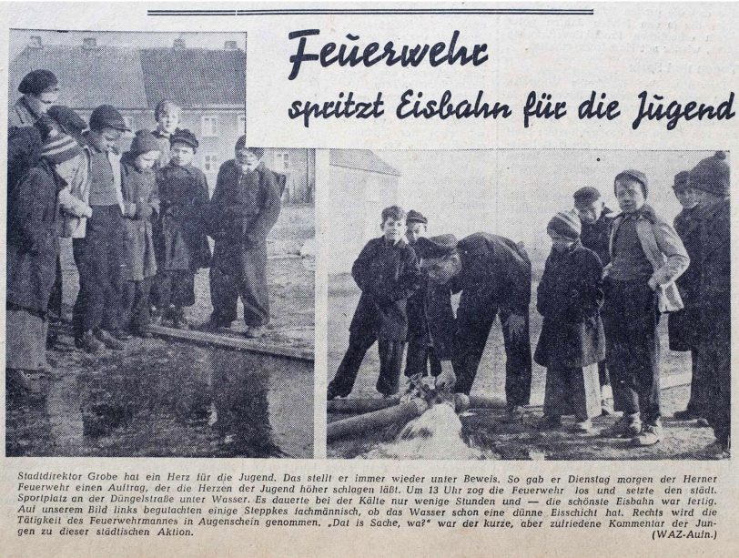 Eiszeit 1954 in Herne.