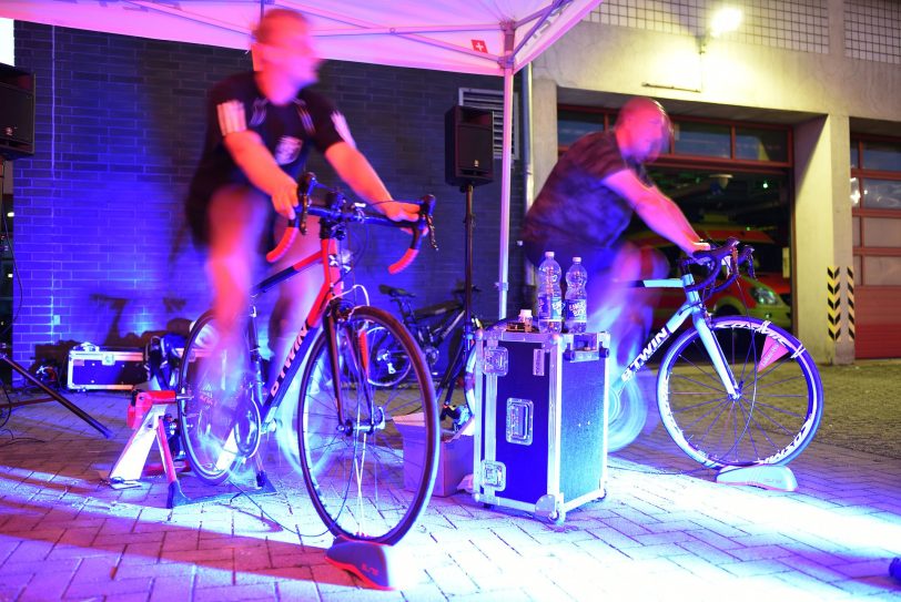 24-Stunden-Marathon-Radeln 2019 der Herner Feuerwehr für das Lukas-Hospiz