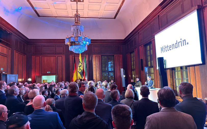 Etwas unter 400 geladene Gäste waren am Montag (13.1.2025) beim Neujahrsempfang im Herner Rathaus.