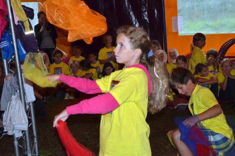 Zirkus Konfetti am Freitag (15.8.2014) auf dem Hof Wessels.