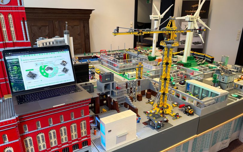 Ein Blickfang: Eine Smart City aus Lego.