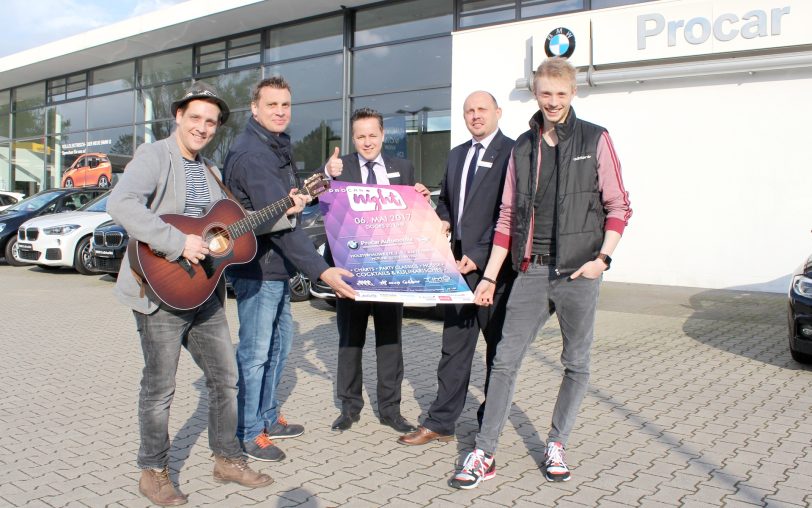 V.l. Timo Maiwald, Stefan Rustemeier, Ralf Donikowsky, Michael Blaschick und Alexander Stahl freuen sich auf eine tolle Party-Nacht.