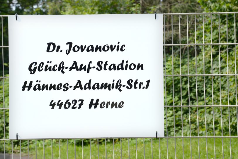 Fußballstadtion von SV Sodingen an der Hännes-Adamik-Straße.