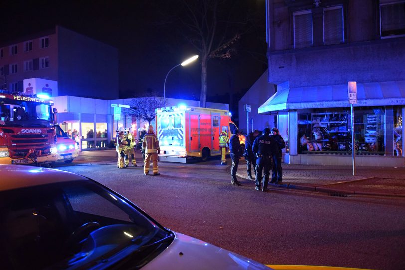 Feuerwehreinsatz an der Hauptstraße.