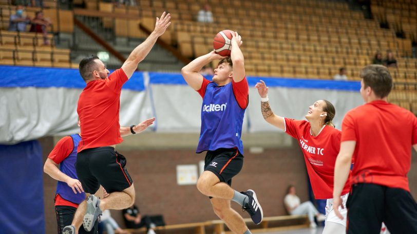 HTC Basketballerinnen spielen gegen die HEV Miners ein lockeres Basketballspiel am Mittwoch (8.9.2021). Die Basketballerinnen gewannen 39:33.