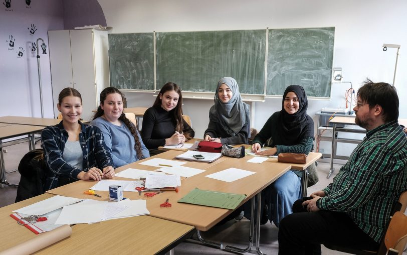 Beim Tag der offenen Tür 2018 in der Gesamtschule Wanne.