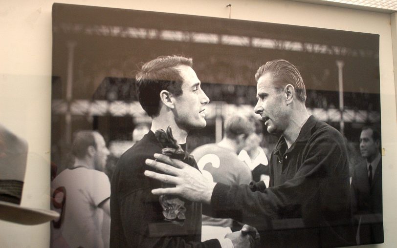 Ausstellung zur Herner Fußball-Geschichte.