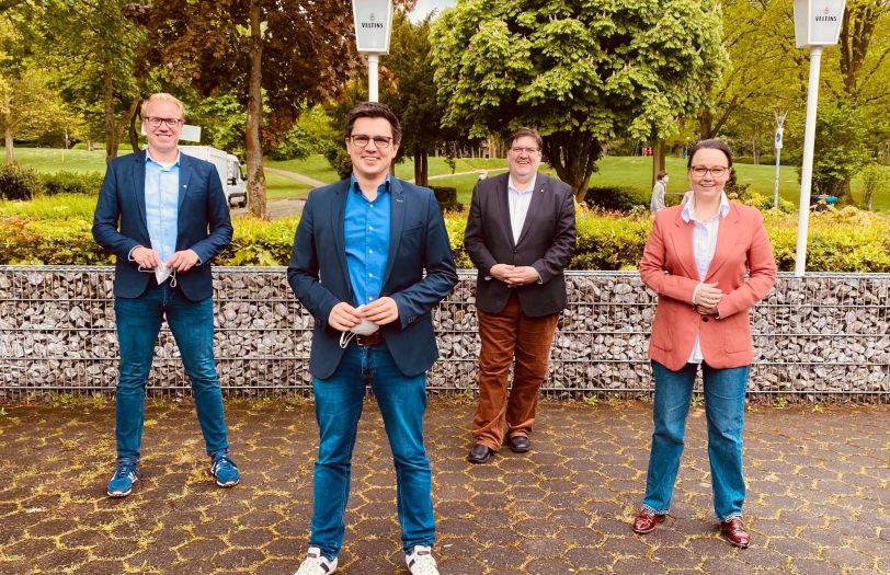 Wurden wiedergewählt: (v.l.) Hendrik Bollmann, Alexander Vogt, Olaf Semelka und Michelle Müntefering.