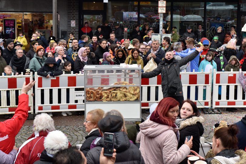 Rosenmontag in der City.