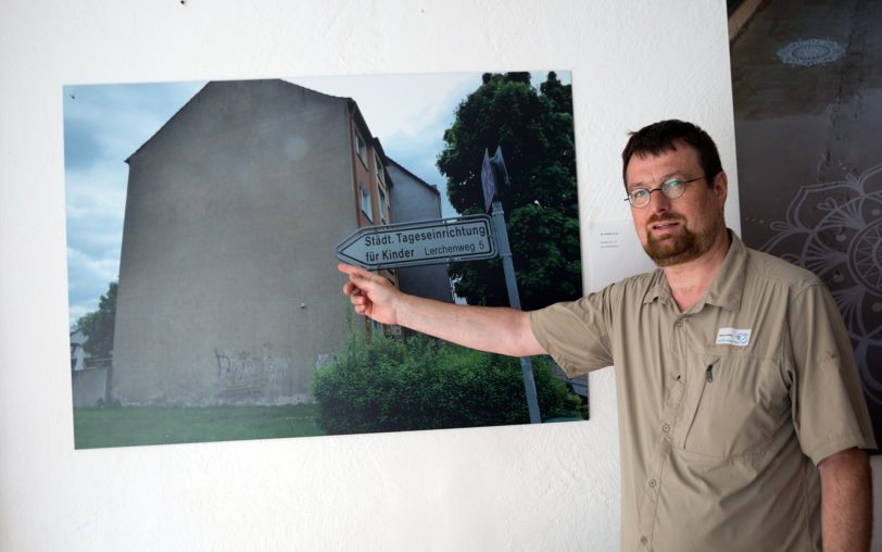 Markus Heißler beschreibt die Eine-Welt-Baustelle in Herne.