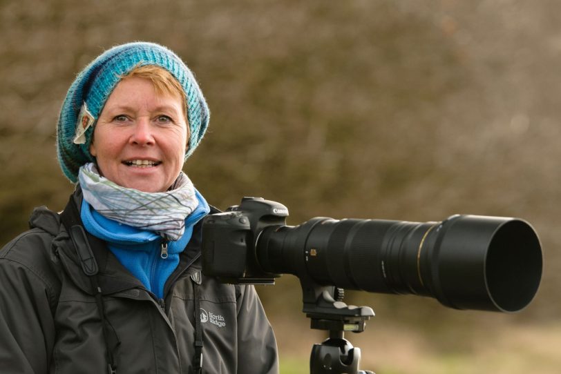 Tierische Sonderausstellung, Brigitte Handy fotografiert für den Nabu.