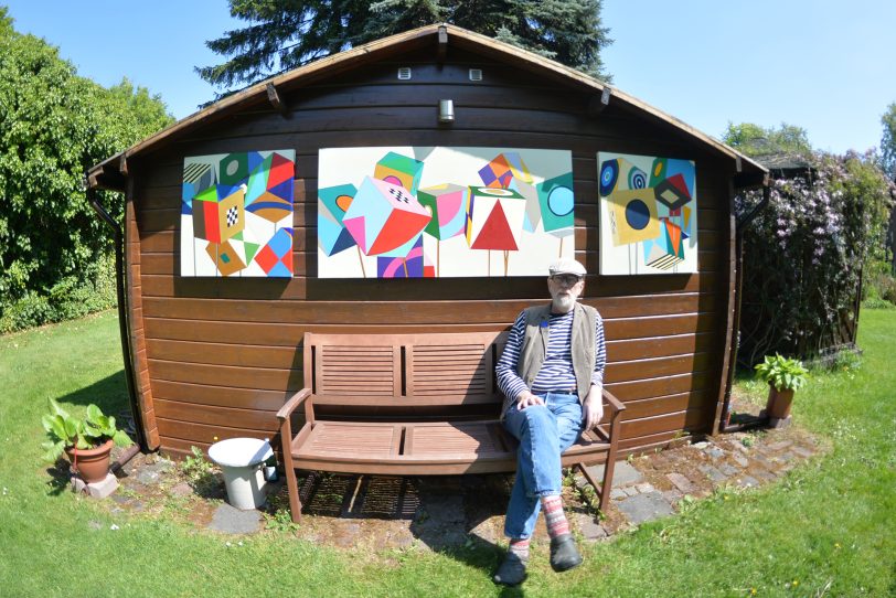 Jörg Lippmeyer im heimischen Garten.