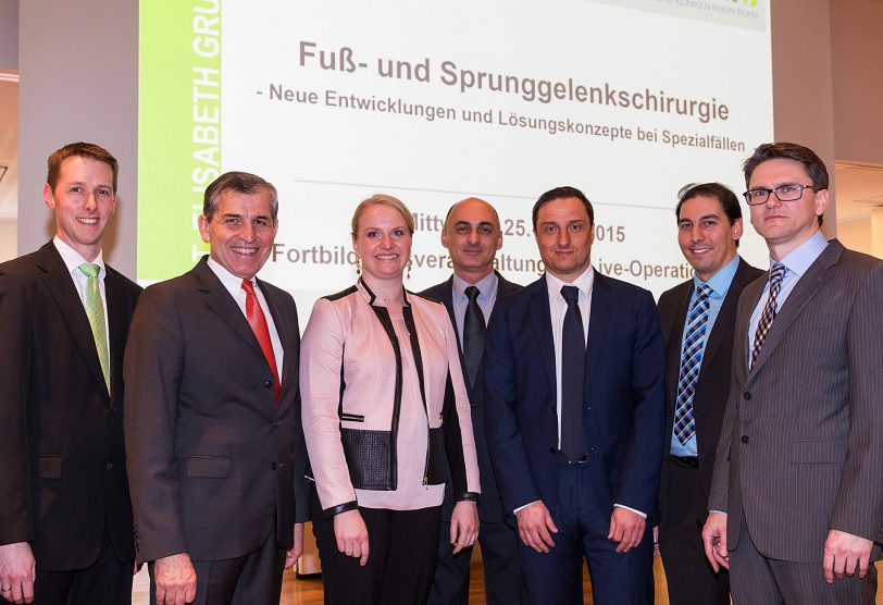 v.l.:Thomas Schlüter, Prof. Dr. Georgios Godolias, Angelika Baseseh, Igor Mykhaylov, Dr. Oliver Meyer, Abdelhalim El Marhoumi und Dr. Alexander Fechner.