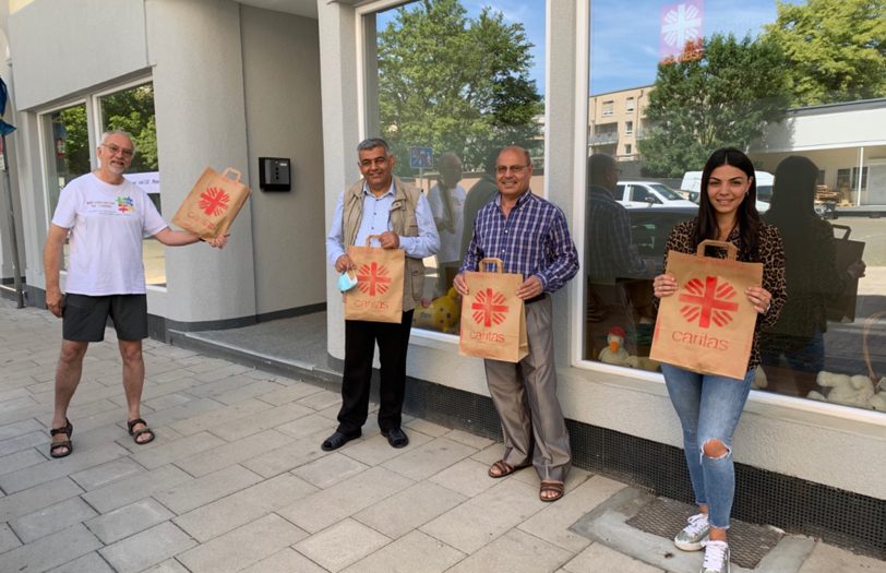 Alfred Apel, Ahmad Alabdi, Alaeden Morad und Lisa-Maria Minonne.