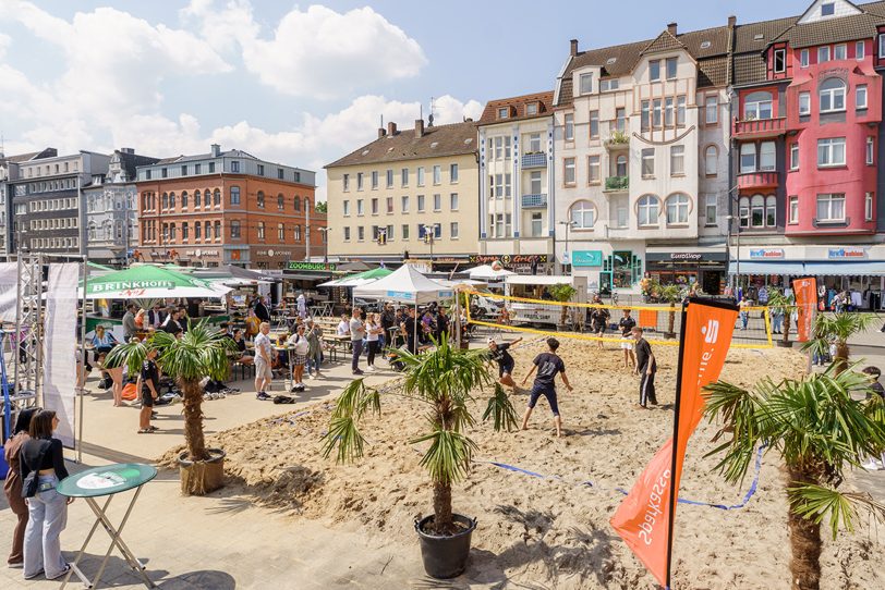 Beachvolleyballturnier am Buschmannshof statt.