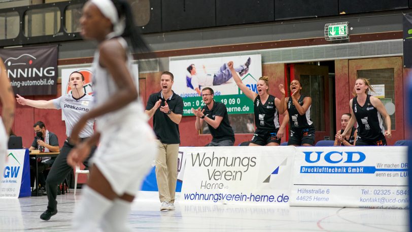 Die HTC-Damen gewinnen gegen die SNP BasCats USC Heidelberg am Sonntag (3.10.2021) mit 66:64.